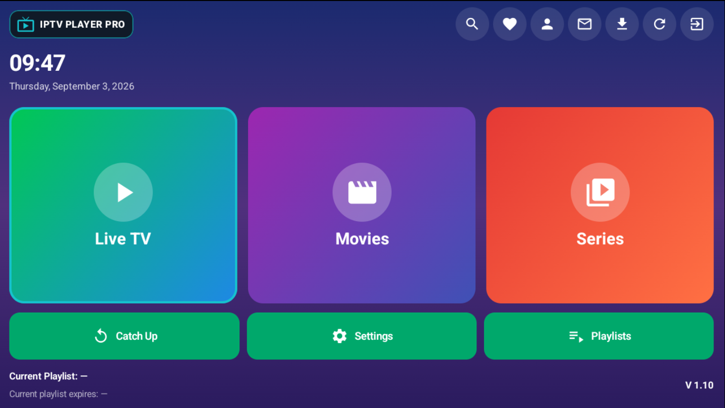 IPTV Player Pro on TV